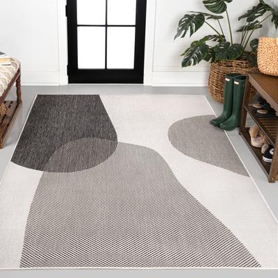 JONATHAN Y Zia Modern Geometric Organic Shapes Indoor/Outdoor Area Rug