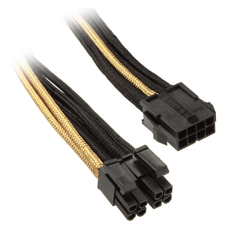 Silverstone EPS 8-Pin zu EPS/ATX 4+4-Pin Kabel (30 cm, 4+4 pin 12V) (SST-PP07-EPS8BG)