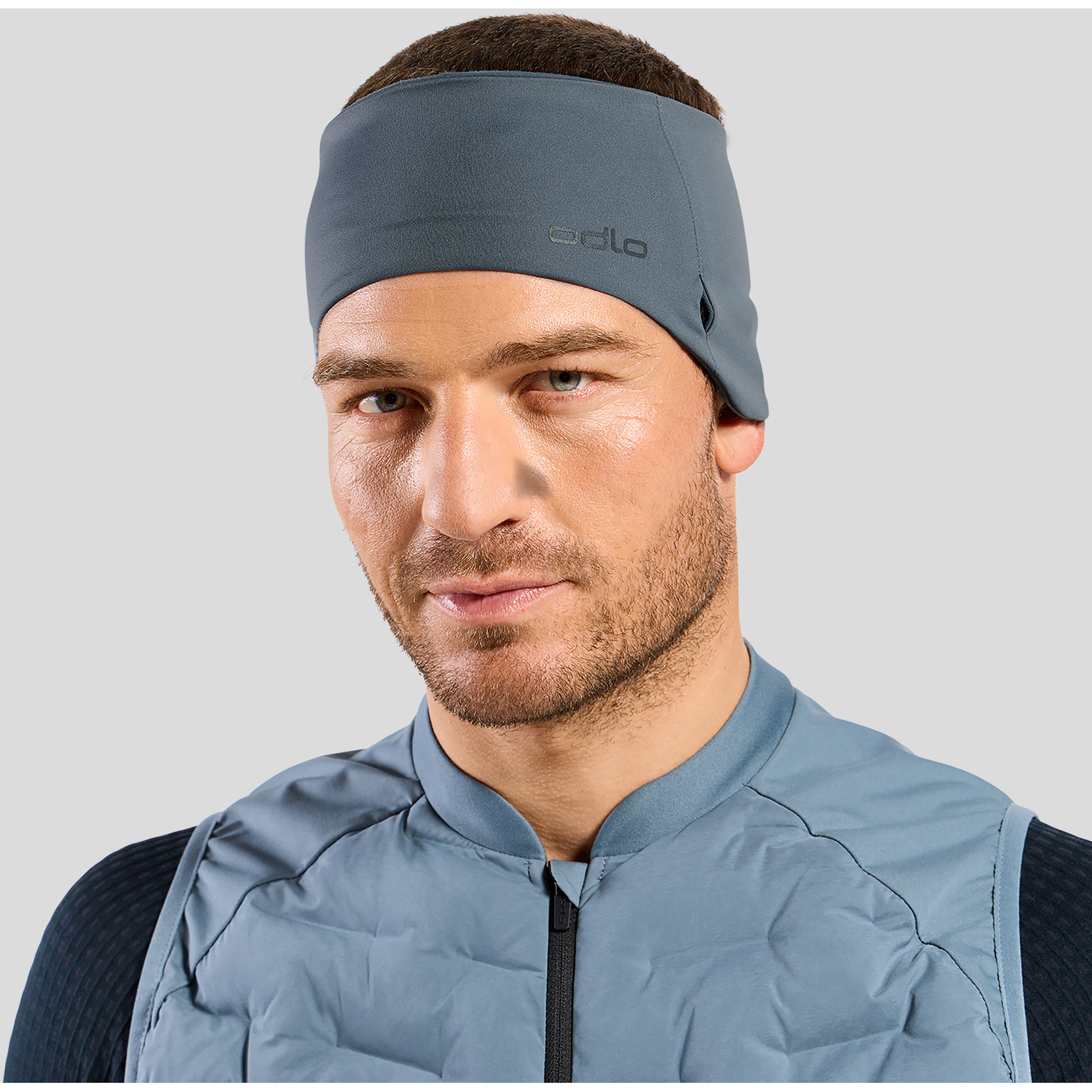 Odlo Performance Windblock Stirnbänder blau Größe M Langlauf Skating | Langlauf Klassik | Trailrunning | Laufen Elastisch