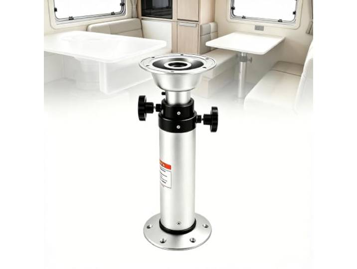 Höhenverstellbarer Tischfuß Für Wohnmobile (43–74 Cm), 3-stufig, 17,5 X 74 Cm, Teleskoprahmen, Boden- Und Tischmontage, Tischbeine Aus Aluminiumlegierung, Für Wohnmobile, Boote, Yachten Und