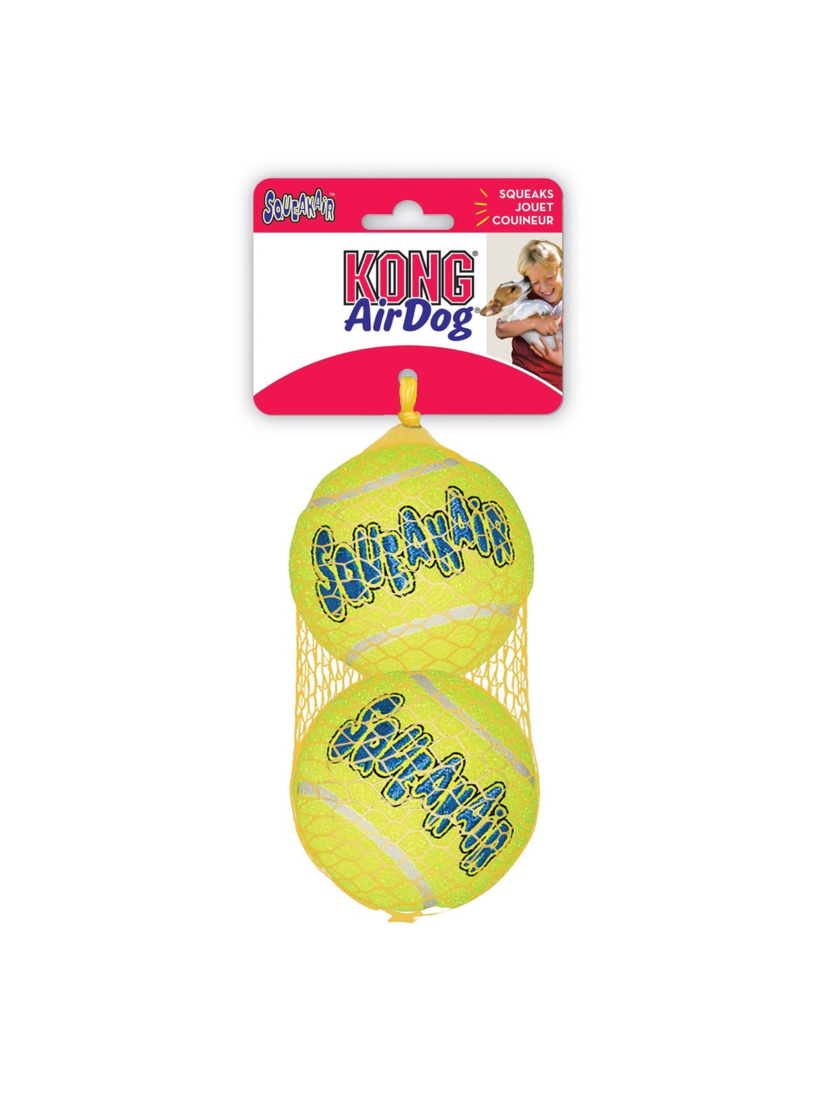 KONG Toy SqueakAir Ball 2p