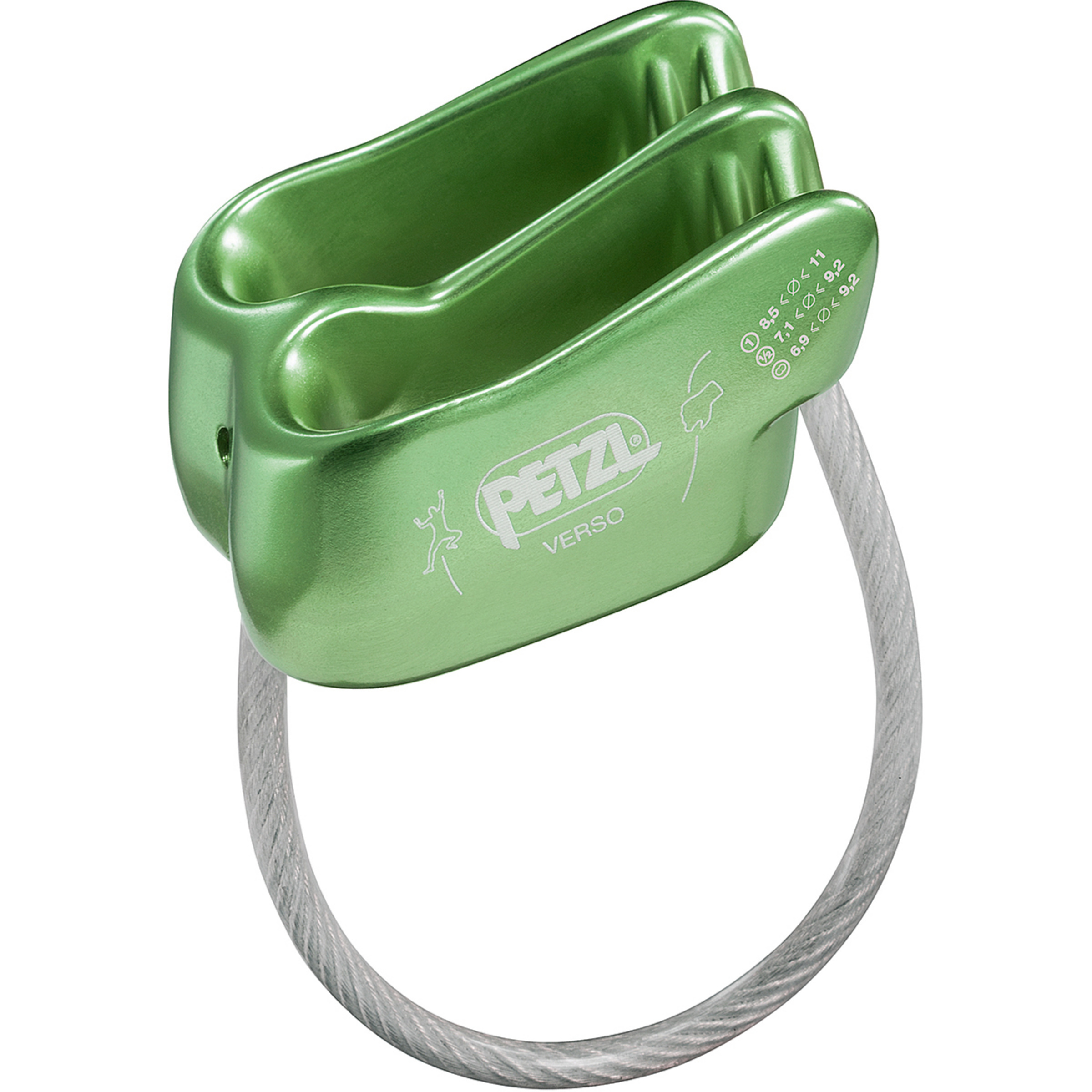 Petzl Verso Sicherungsgerät Sicherungsgeräte gruen Sportklettern