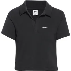 Nike Essential Croptop Damen | Gr. XL | schwarz - schwarz