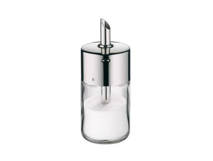 Zuckerdose WMF Barista 250 ml , silber (silberfarben), H:15cm Ø:6,6cm, Glas, Lebensmittelaufbewahrungsbehälter, Zuckerdose