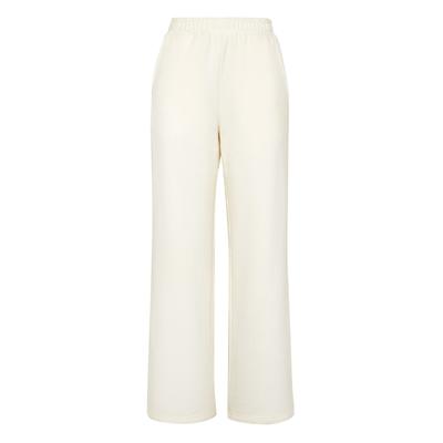 Jogginghose PLEIN SPORT "Jogginghose", Damen, Gr. M, US-Größen, weiß (01, weiß), Obermaterial: 77% Baumwolle, 23% Polyester, Hosen Jogginghose