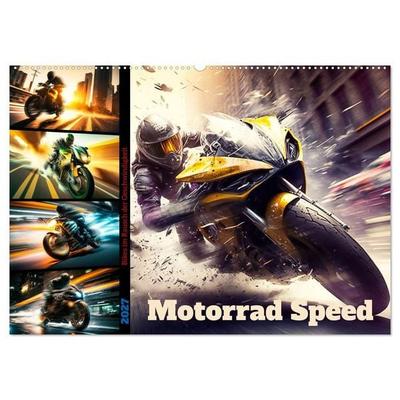 Motorrad Speed (Wandkalender 2027 DIN A2 quer), CALVENDO Monatskalender