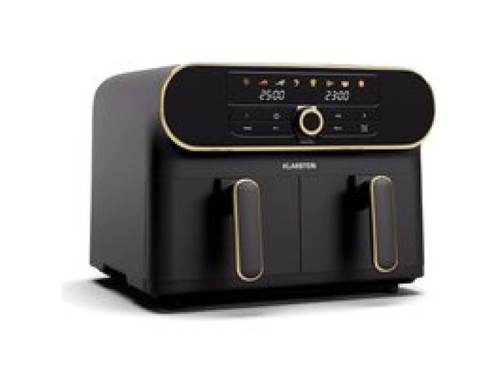 AuraAir 1700W 10L Friteuse sans huile double bac Noir/Or