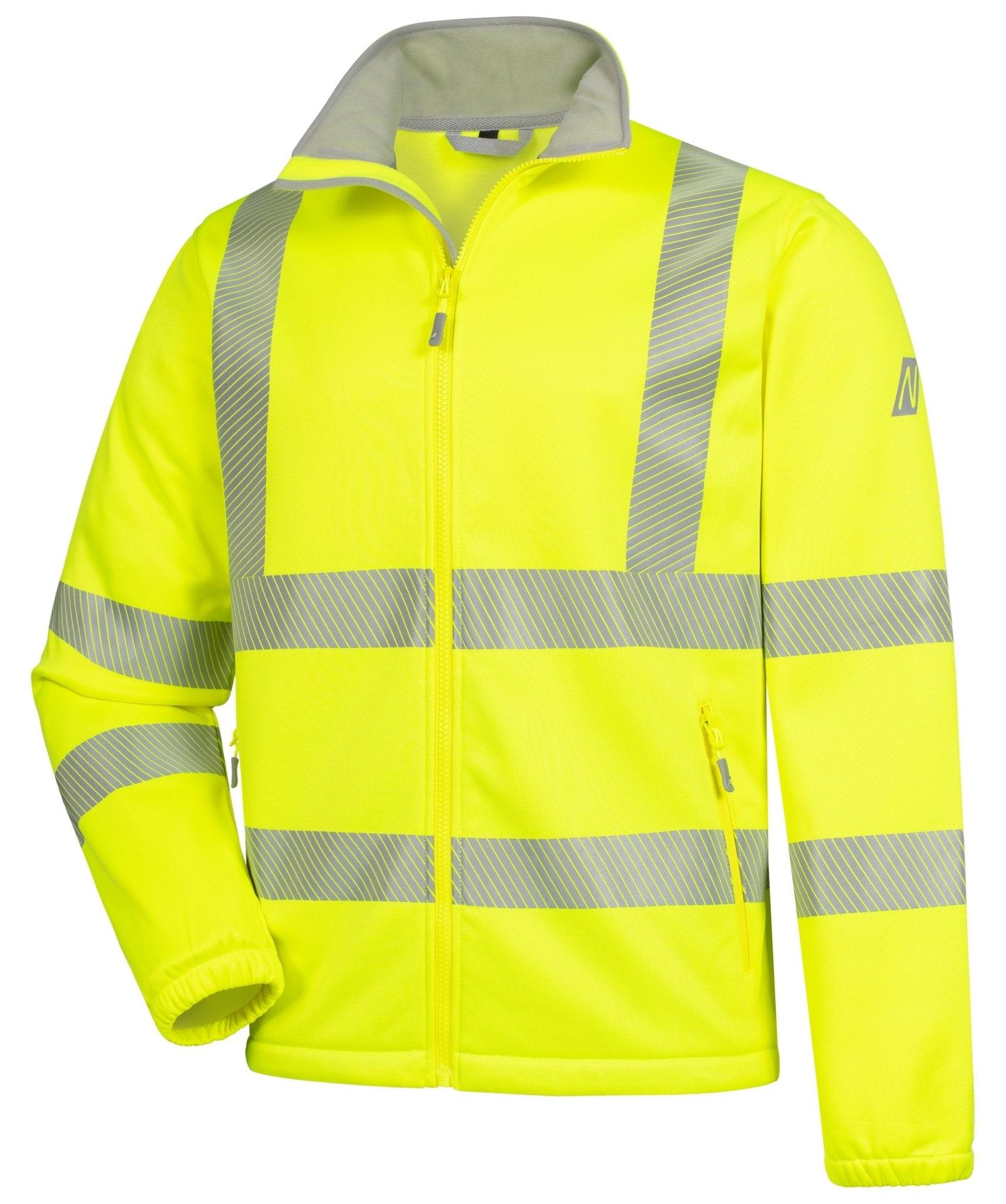 10x NITRAS MOTION TEX VIZ, Warn-Funktionsjacke, EN ISO 13688, EN ISO 20471, | Packung (1 Stück)