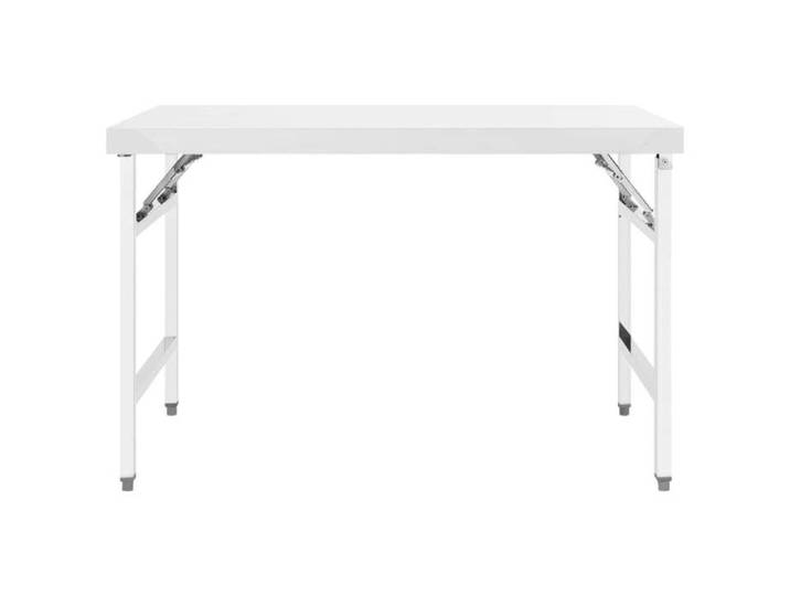 SALE 2025 Table Plan de Travail - pliable de cuisine 120x60x80 cm Inox chill799471