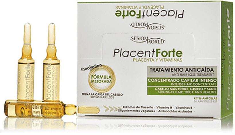Sesiom World Placent Forte tratamento anti-queda ampolas 36 u