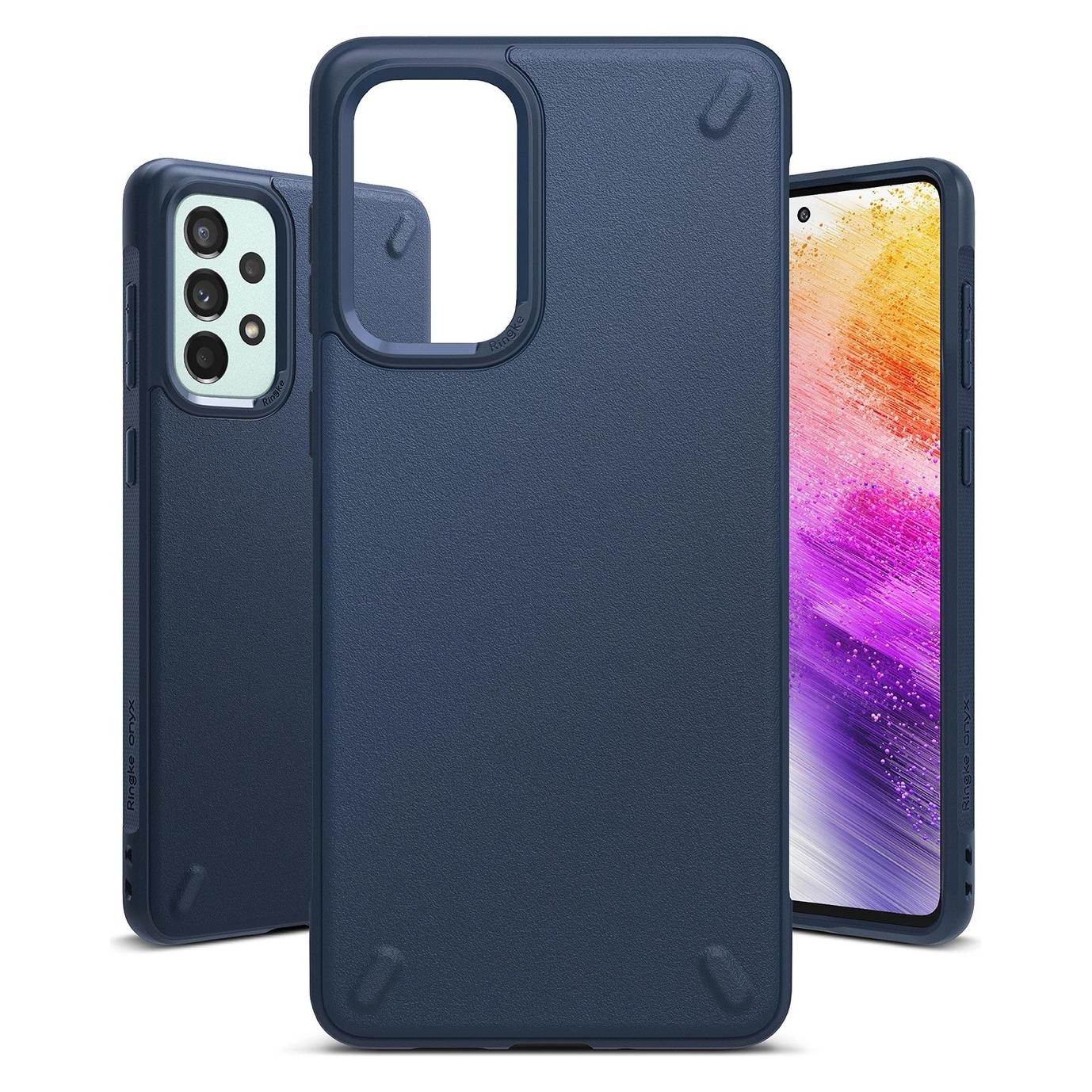 Ringke Onyx durable cover for Samsung Galaxy A73 dark blue (Samsung Galaxy A73 5G) (RINGKE SAMSUNG Galaxy A73 ONYX NAVY)