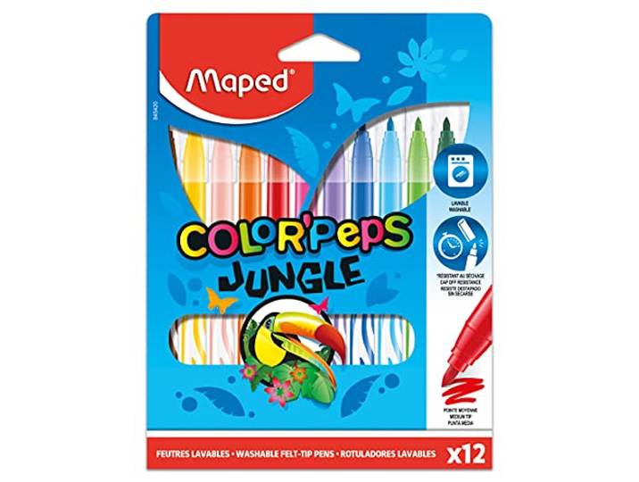 Helix Maped 12 x Viltstiften Jungle 845420