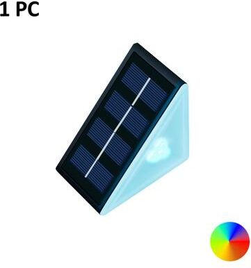 Discount Dollar Deals Outdoor Solar Step Lights, Waterproof, Warm White RGB, Auto On Patio Yard Driveway Porch Lighting rgb