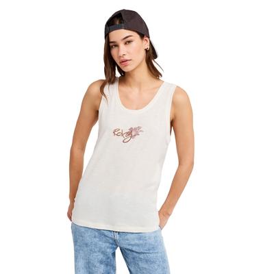Tanktop ROXY "Dream Oasis", Damen, Gr. XS, weiß (coconut milk), Obermaterial: 100% Baumwolle., Tops Tanktop