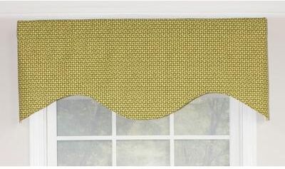 RLF Home Cabana Cornice Window Valance - Sage
