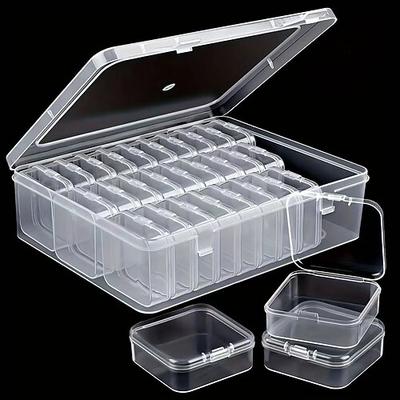 30 transparente Aufbewahrungsboxen aus Kunststoff, langlebige Organizer-Behälter für Perlen, Schmuck und Kunsthandwerk, perfekte Geschenk- und Schmuckschatulle