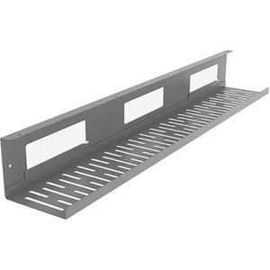 FlexiSpot Kabelwanne CMP051LS, grau, zum Anschrauben, aus Metall, 80 cm