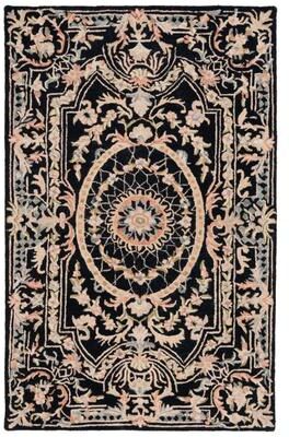 SAFAVIEH Handmade Aubusson Veena Traditional Oriental Medallion Wool Rug