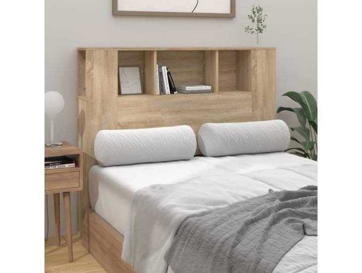 Armoire de tête de lit - FAFEICY - Chêne sonoma - Contemporain - Design