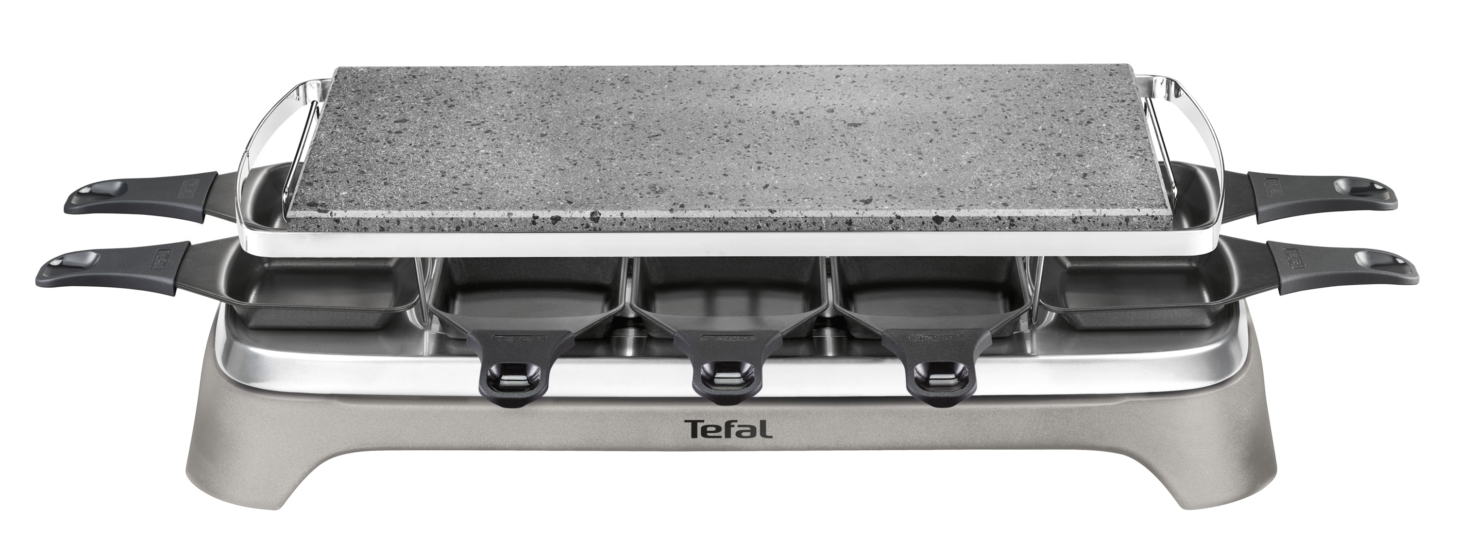Tefal PR 457B Pierrade Raclette für 10 Personen Edelstahl PR457B