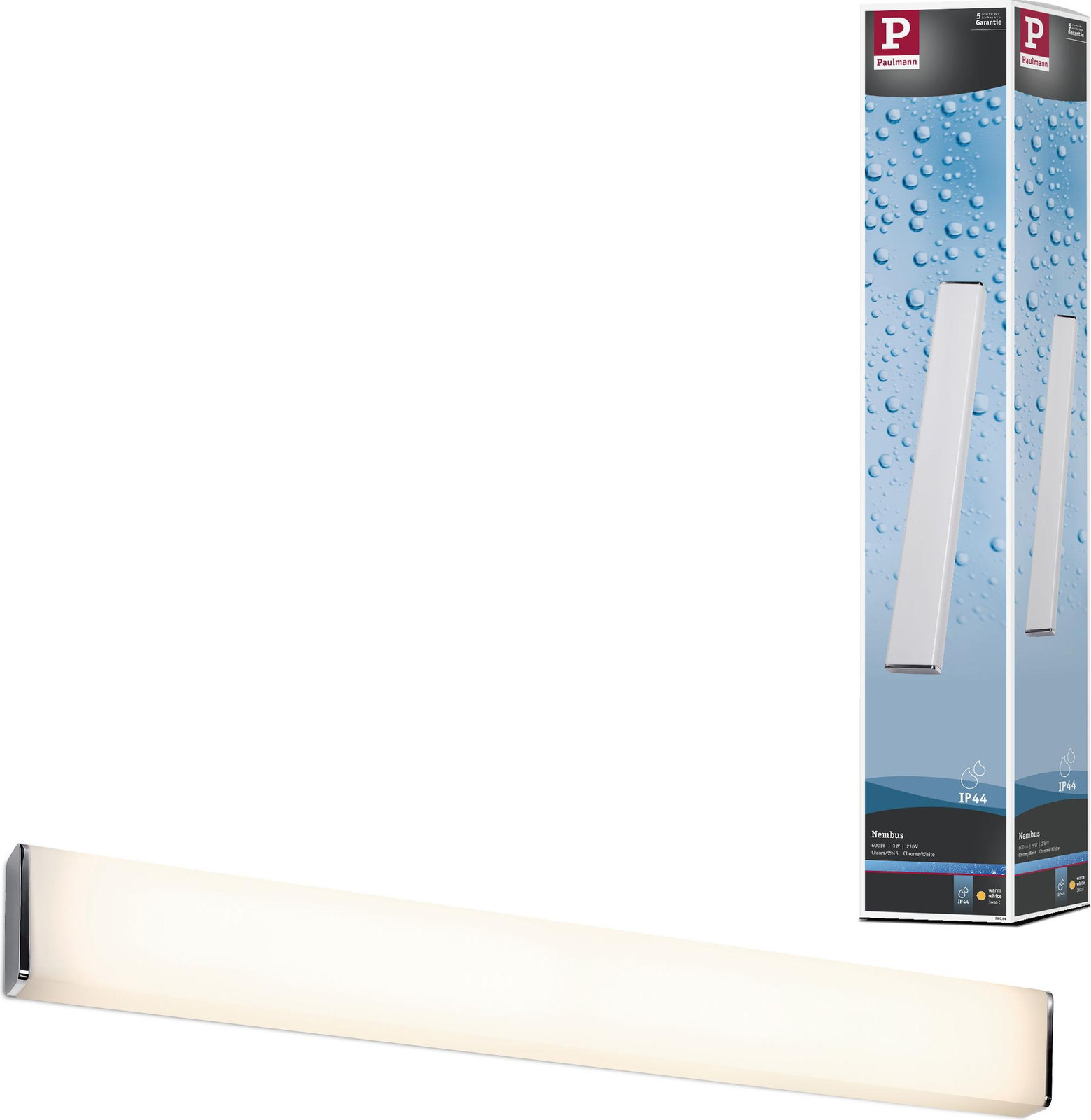 Paulmann LED wandlamp Nembus voor badkamer en spiegel