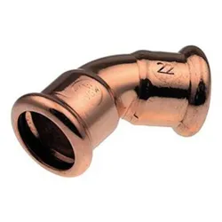 Logafix Kupfer Bogen 45° i/i 12 M-Kontur