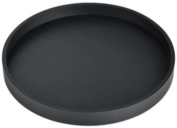 Inspired Finds 10 Inch Round Silicone Bathroom Tray Marble Pattern Vanity Dish For Home Decor & Organization black 7.16in