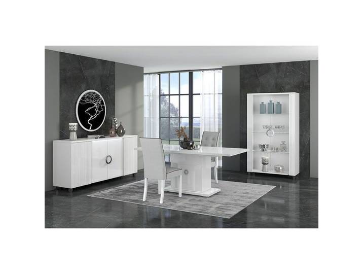 MARIKA - Séjour Complet avec Table Allongeable 160-200cm + Leds