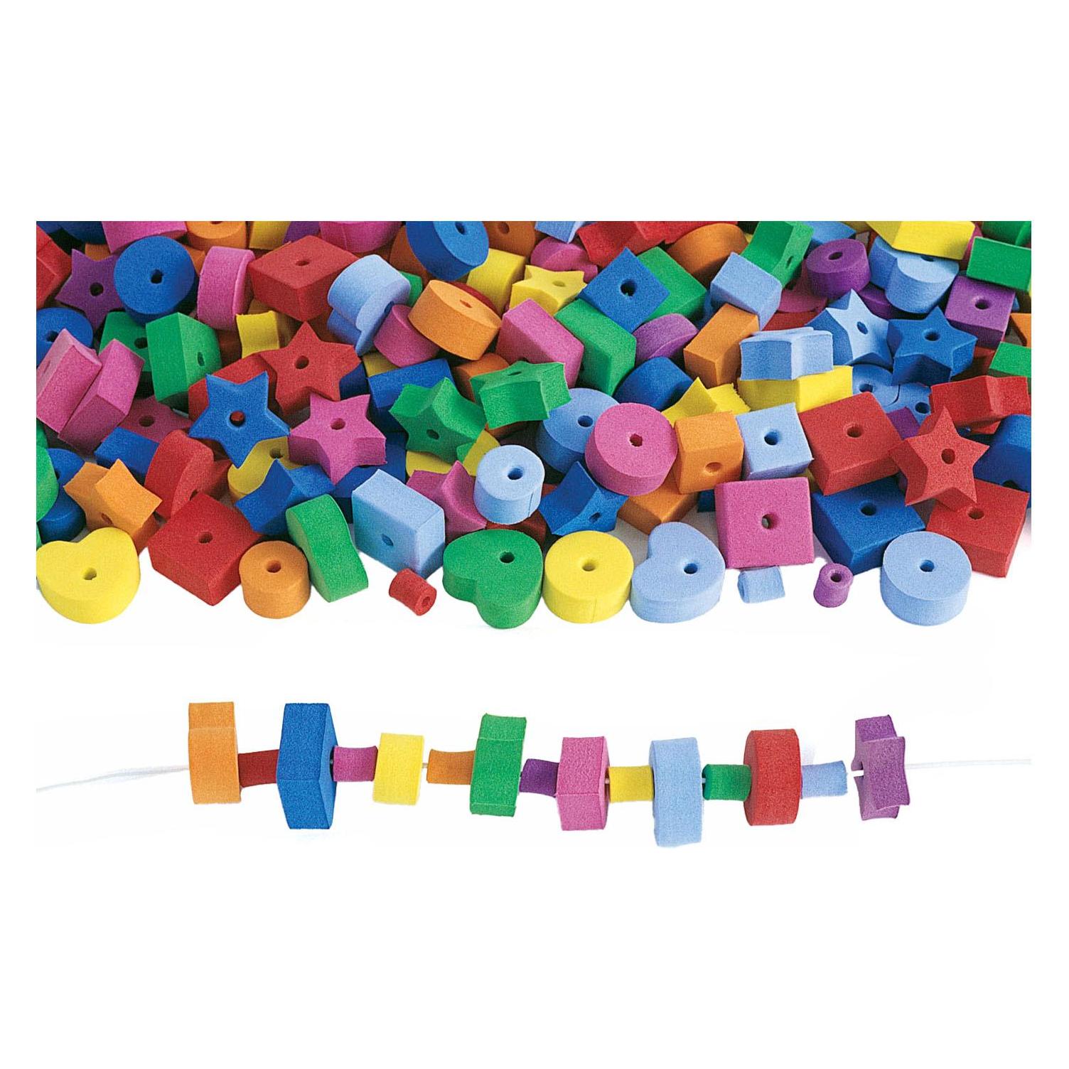 Colorations Schaumstofffiguren-Perlenset, 500 Stück. (39319765)