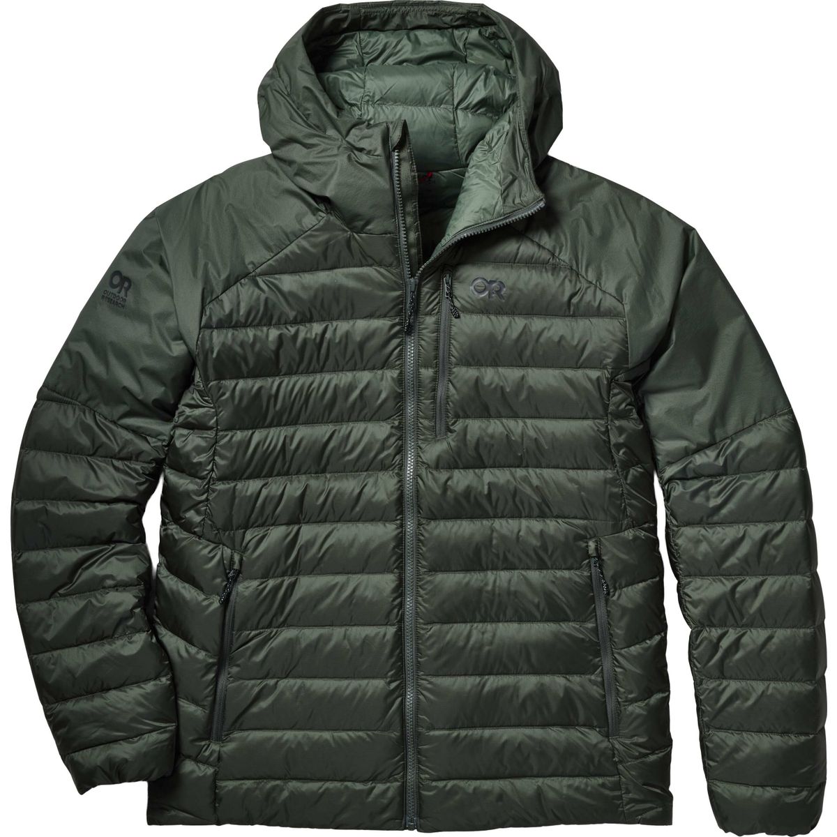 Outdoor Research Men's Helium Down Hoodie dark laurel (3073) XL 3227513073009