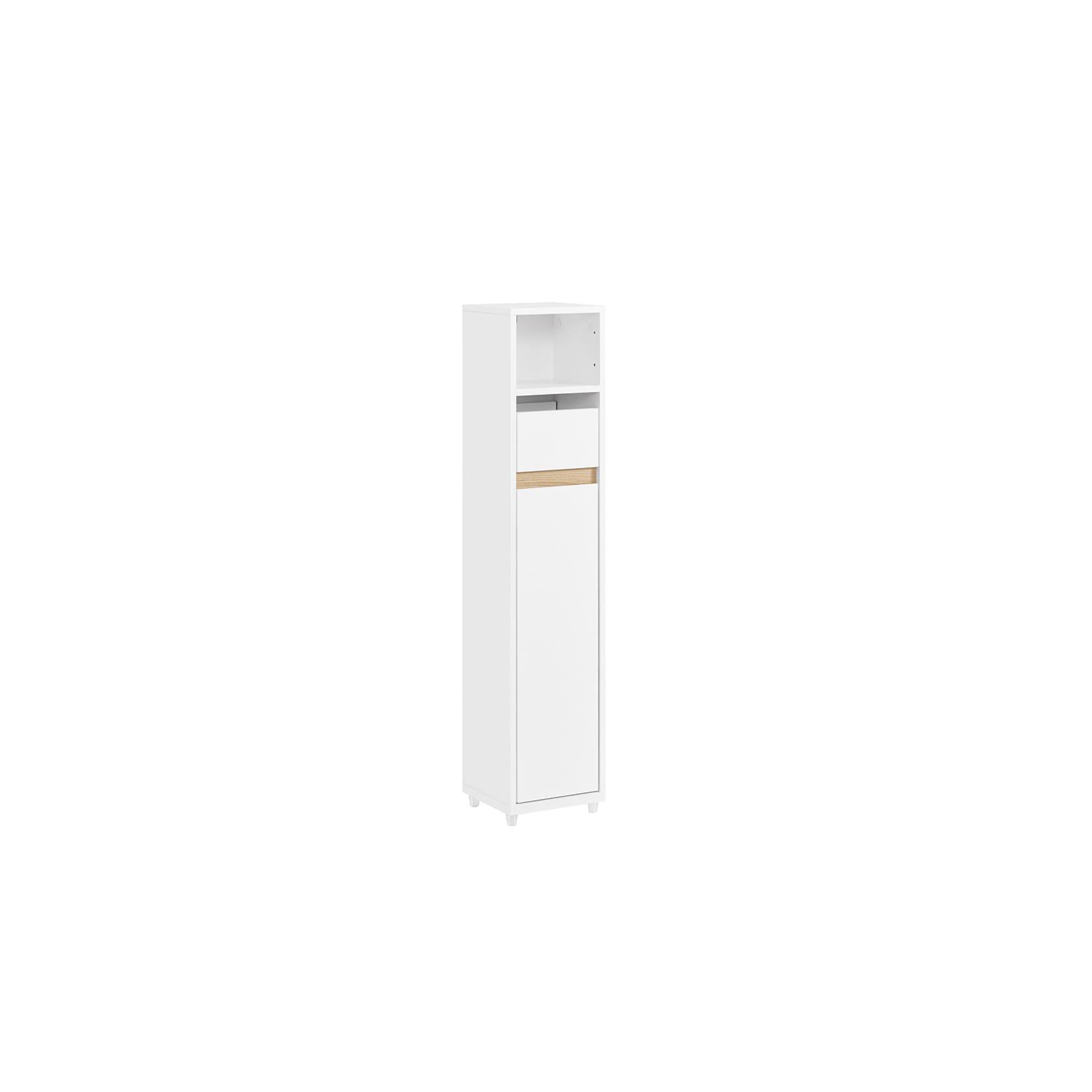 SoBuy Badunterschrank mit 1 Schublade Weiß 19,6x19,6x95,6cm Funktional
