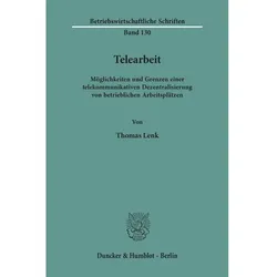 Telearbeit., Fachbücher von Thomas Lenk