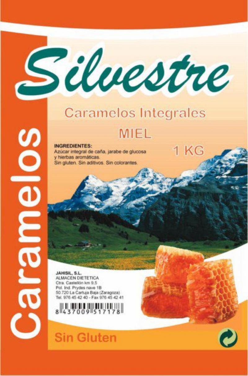 Jahisil Caramels with Integral Sugar 1000 gr Honey