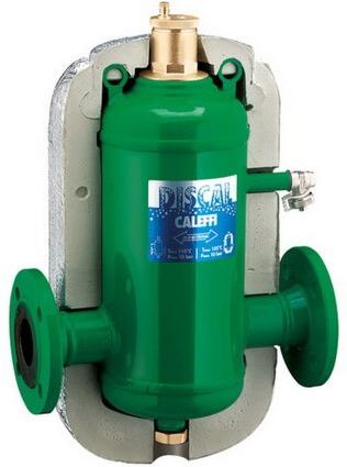 Caleffi Discal Mikroblasenabscheider 551062 DN 65, Stahl-Gehäuse, Flanschanschlüsse, mit Isolierung