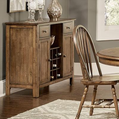 Liberty Furniture Carolina Crossing Antique Honey Distressed Server