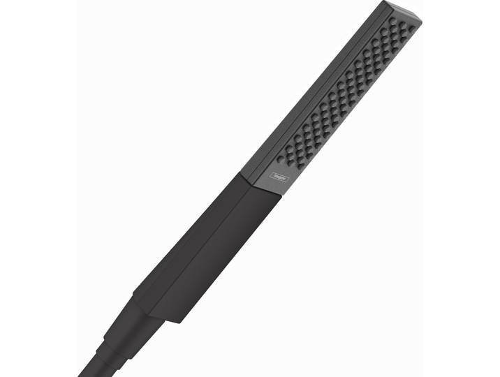 Douche de tête encastrée Rainfinity de Hansgrohe\, modèle 100\, 1 jet\, finition noir mat