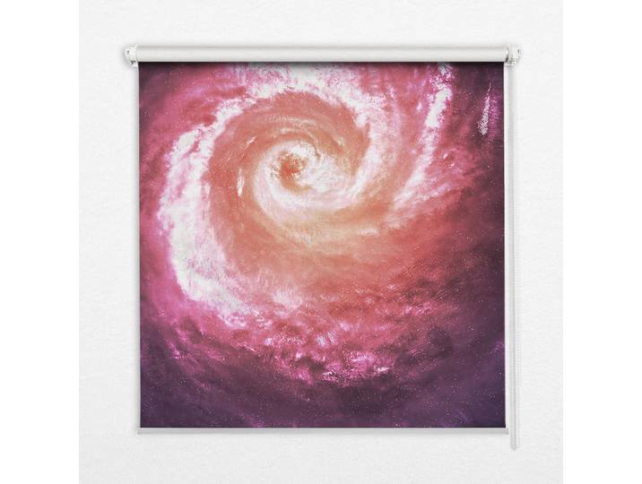 Tulup Innenrollo - Fensterrollo - Rollo - 100x140 cm - Galaxis, Pink, Kunststoff, Rechteckig, 100x140x0.5 cm, Heimtextilien, Vorhänge, Rollos