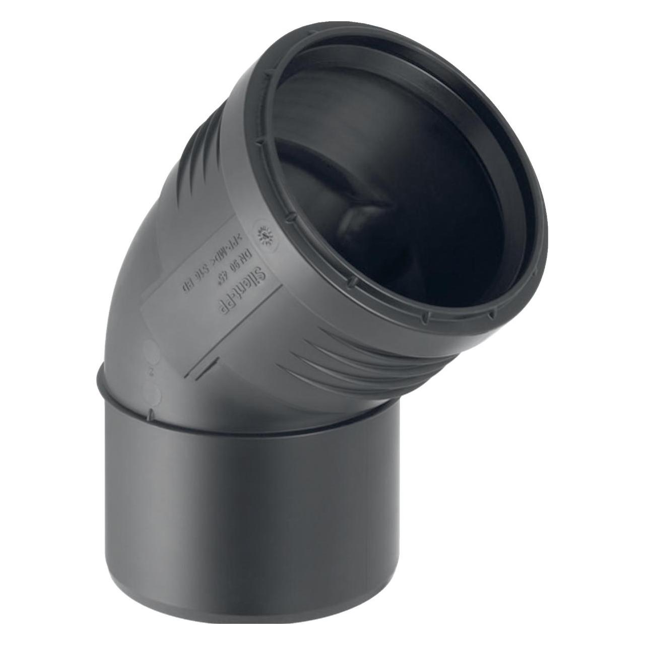 Geberit 40 mm x 45° Bøjning Silent PP (390.122.14.1)