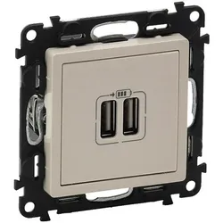 LegrandValena Life, USB-Ladedose, 2-fach (mandelweiß)