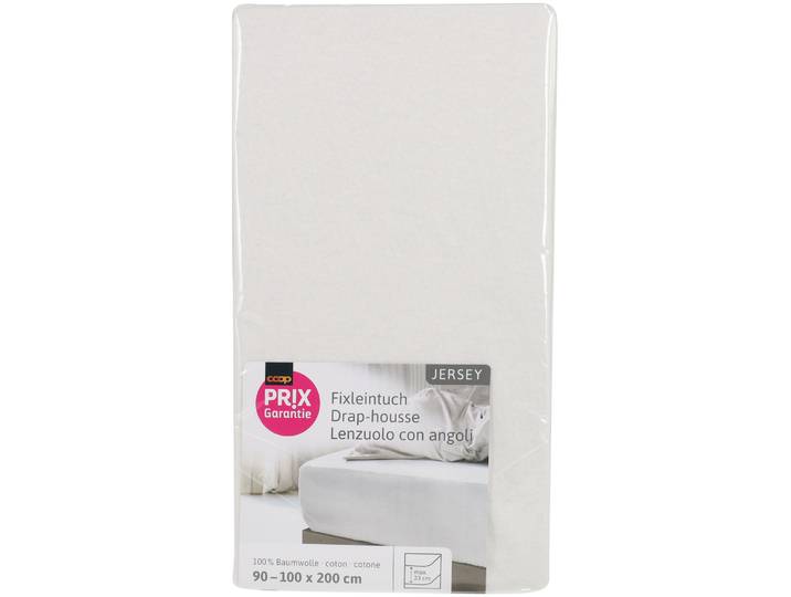 Prix Garantie Fixleintuch Jersey weiss 90x200cm