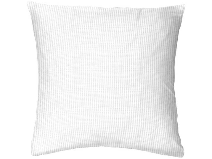 Inhouse Kissen Gots Seersucker 65x65 weiss