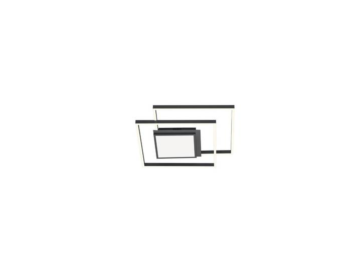 Led-Deckenleuchte Karo, Anthrazit, Metall, 6.5 cm, Europäischer Sicherheitsstandard, Farbtemperaturwechsler, Lampen & Leuchten, LED Beleuchtung, LED-Deckenleuchten