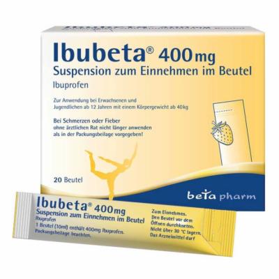 betapharm Arzneimittel GmbH IBUBETA 400 mg Suspension zum Einnehmen im Beutel 20 St 19382748