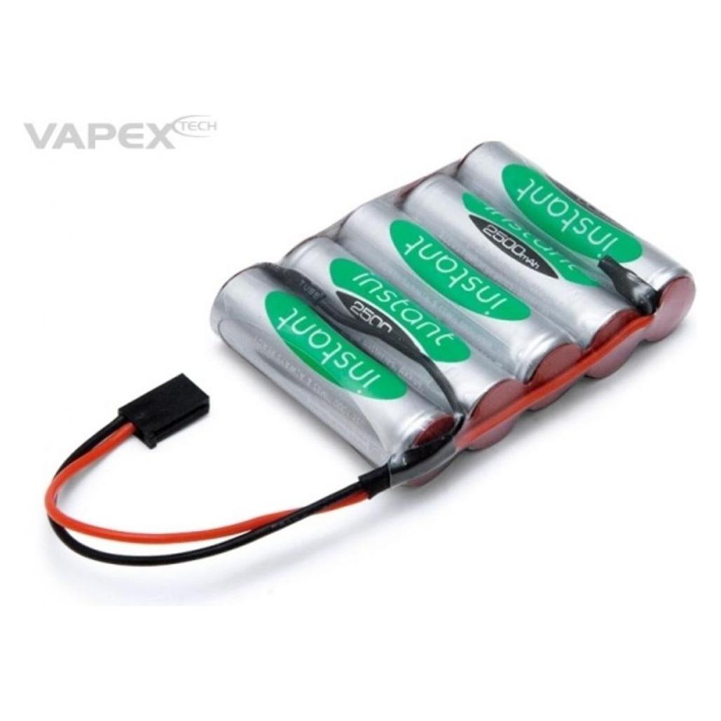 Vapex Mottagarack 6V 2500mAh NiMH Instant Flat (2500 mAh, 6 V) (VP2500AAS5F2)