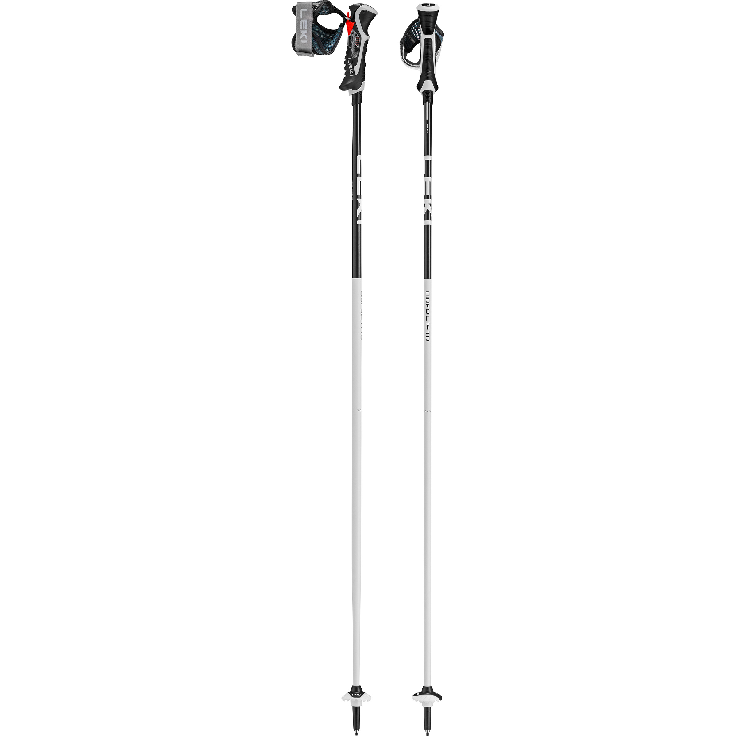 Leki Airfoil 14 TR Skistöcke Skistöcke weiss Größe 115CM Skifahren