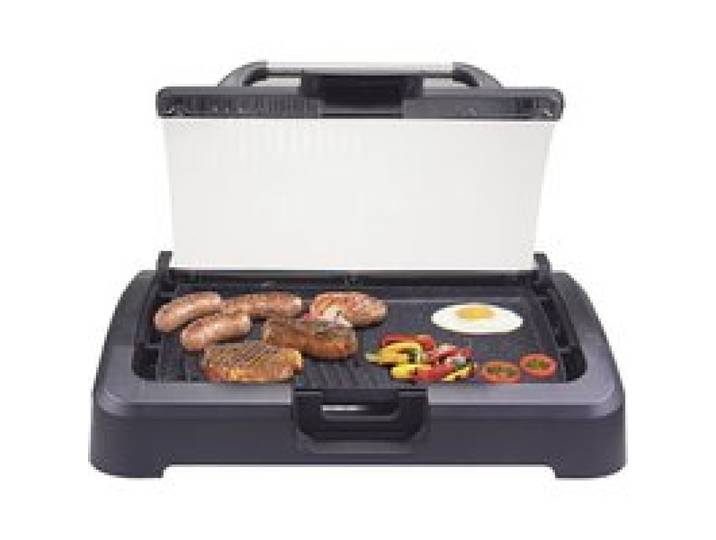 90.871 Barbecue Electrique Avec Couvercle - Grille Barbecue Antiadhésives Amovibles Des Grills 2200 W[GA573]