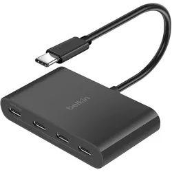 Belkin AVC018BTBK (USB-C, 4 Ports), Dockingstation + USB Hub, Schwarz
