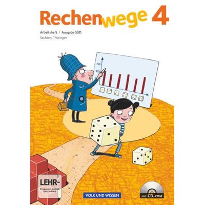 Rechenwege 4. Schuljahr Süd Arbeitsheft mit CD-ROM, Taschenbuch von Mandy Fuchs,Wolfgang Grohmann,Friedhelm Käpnick,Elke Mirwald,Christine Münzel,