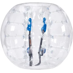 VEVOR Aufblasbarer Bump Ball Bumper Stoßball 1 Stk. 1,2 m x  1,03 m, Menschlicher Kollisionsball, PVC-Körperblasen-Bounce-Ball für Outdoor-Aktivitäten, Transparente Punkte Aufblasbarer Bumper Ball