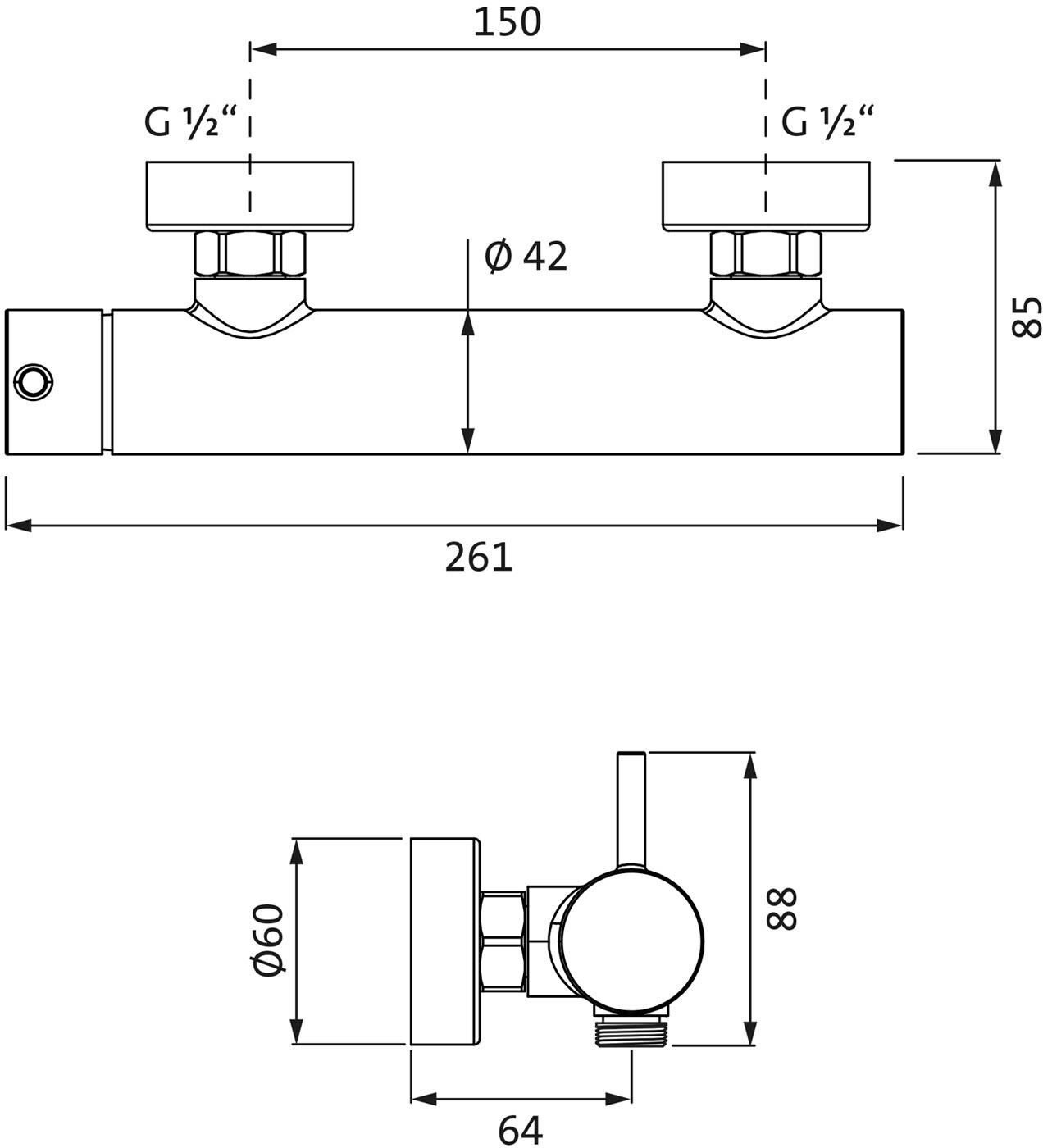 Herzbach SIRO GREY Brausebatterie